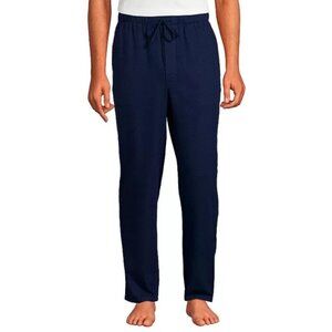 NWOT Lands' End Men's XL Flannel Pajama Pants Deep Sea Navy